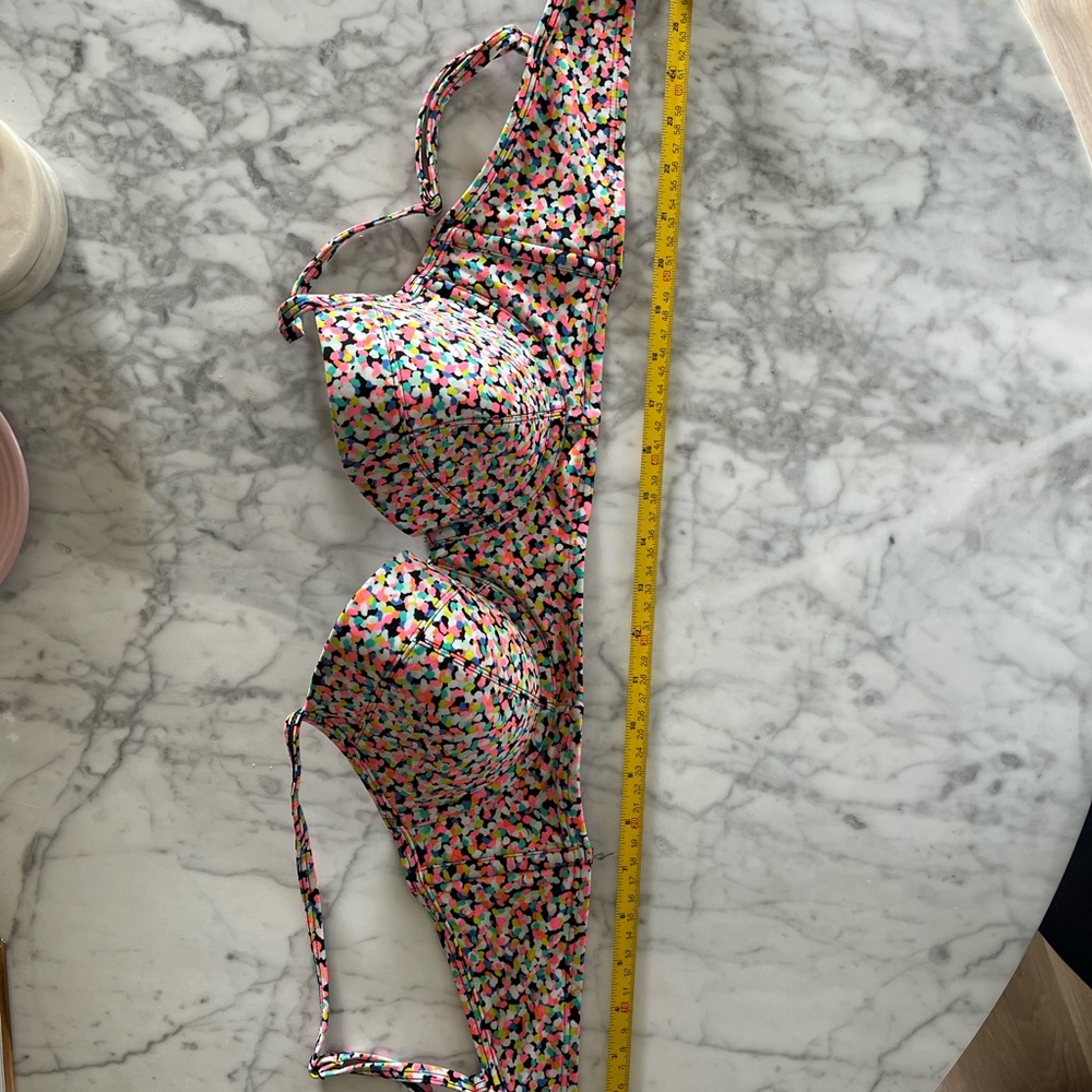 Colorful Patterned Bikini Top - Picture 5 of 5
